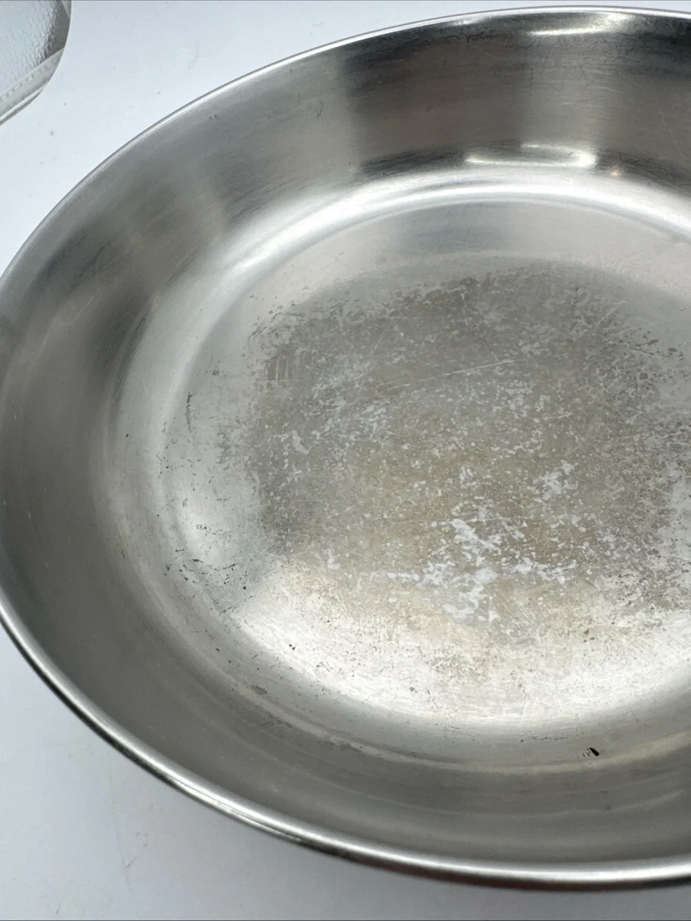 Vtg Revere Ware 8 Inch Skillet Frying Pan w/Lid Copper Bottom/Stainless Steel